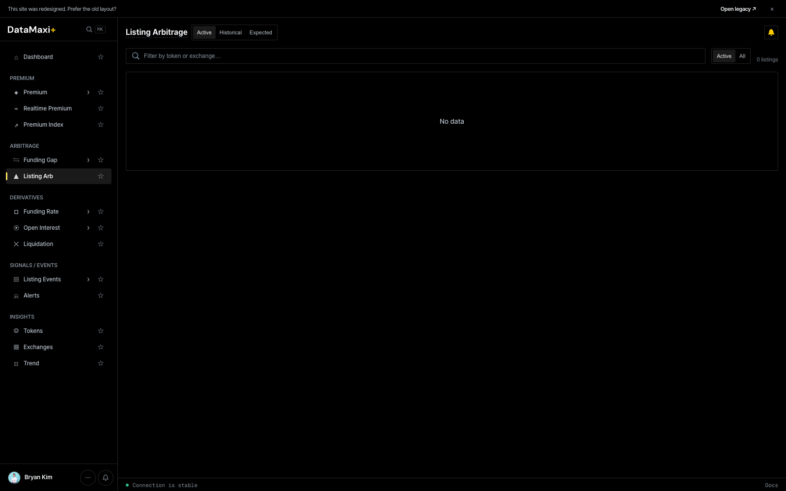 Listing Arbitrage